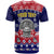 Custom American Samoa Tribal Polynesian Christmas Vibe T Shirt - Wonder Print Shop