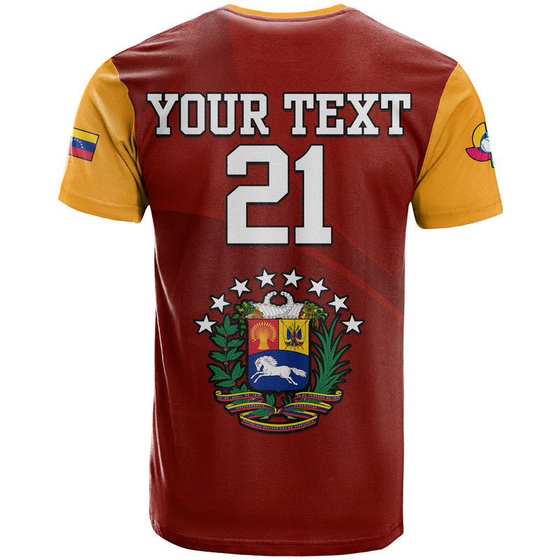 Custom Venezuela Baseball 2023 T Shirt Venezuela Coat Of Arms - Wonder Print Shop
