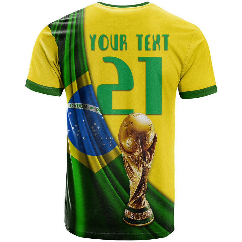 Custom Brasil Football Champions WC 2022 T Shirt - Wonder Print Shop