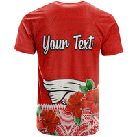 Custom Hawaii Hibiscus Flower Mele Kalikimaka T Shirt - Wonder Print Shop