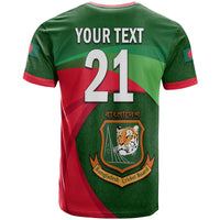 Custom Bangladesh Cricket Team T Shirt Bangla Tigers Simple - Wonder Print Shop