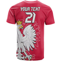 Custom Poland Football Coat of Arms No1 T Shirt - Wonder Print Shop