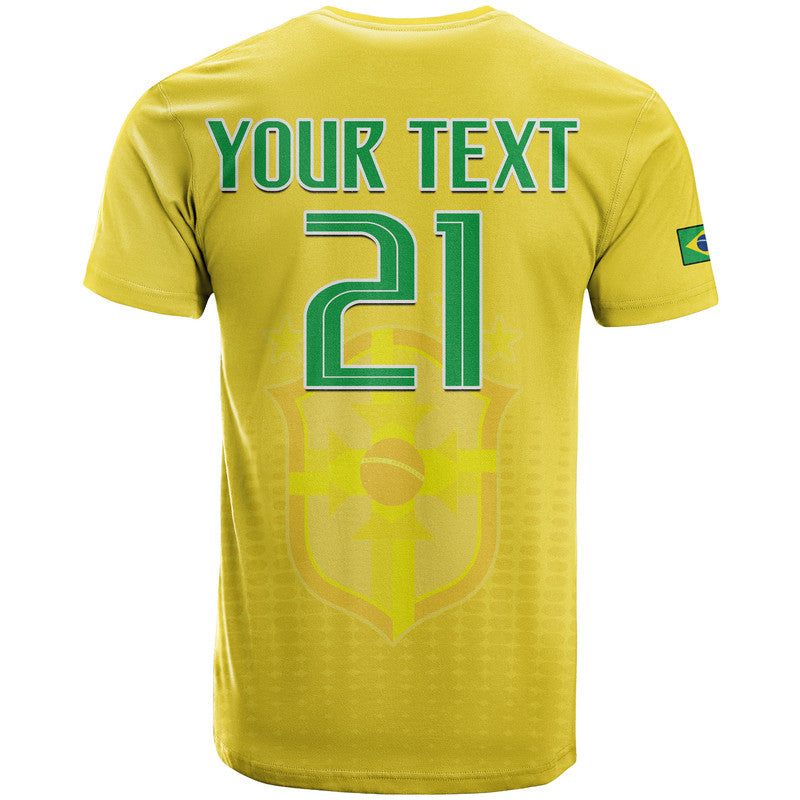 Custom Brazil Football Sub20 Champions South American T Shirt - Wonder Print Shop