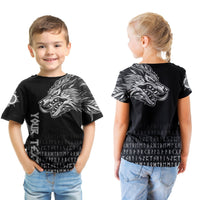 (Custom) Viking T Shirt Kid Fenrir Wolf Near Shoulder RLT12 - Wonder Print Shop
