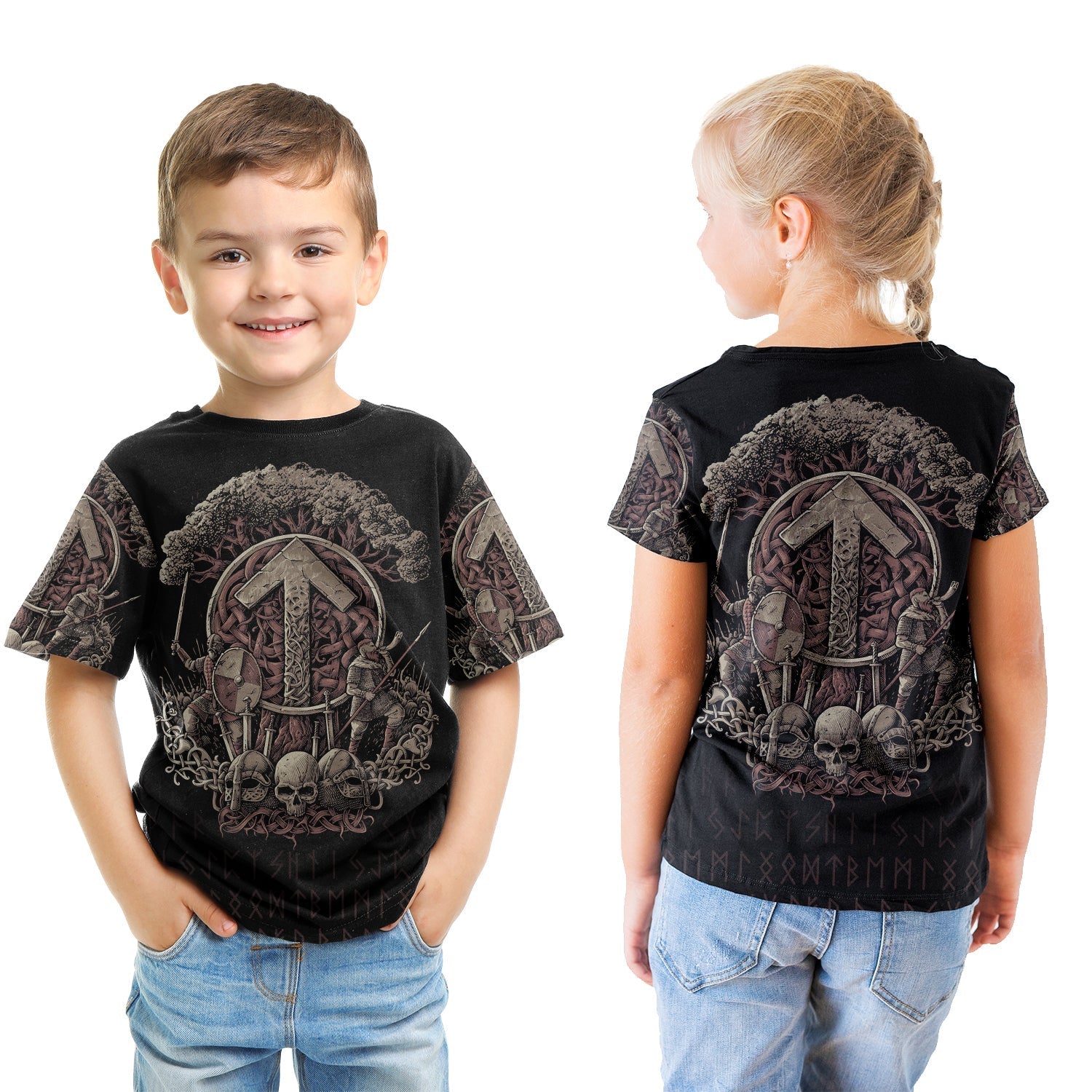 Viking T shirt Kid - Teiwaz Rune RLT12 - Wonder Print Shop