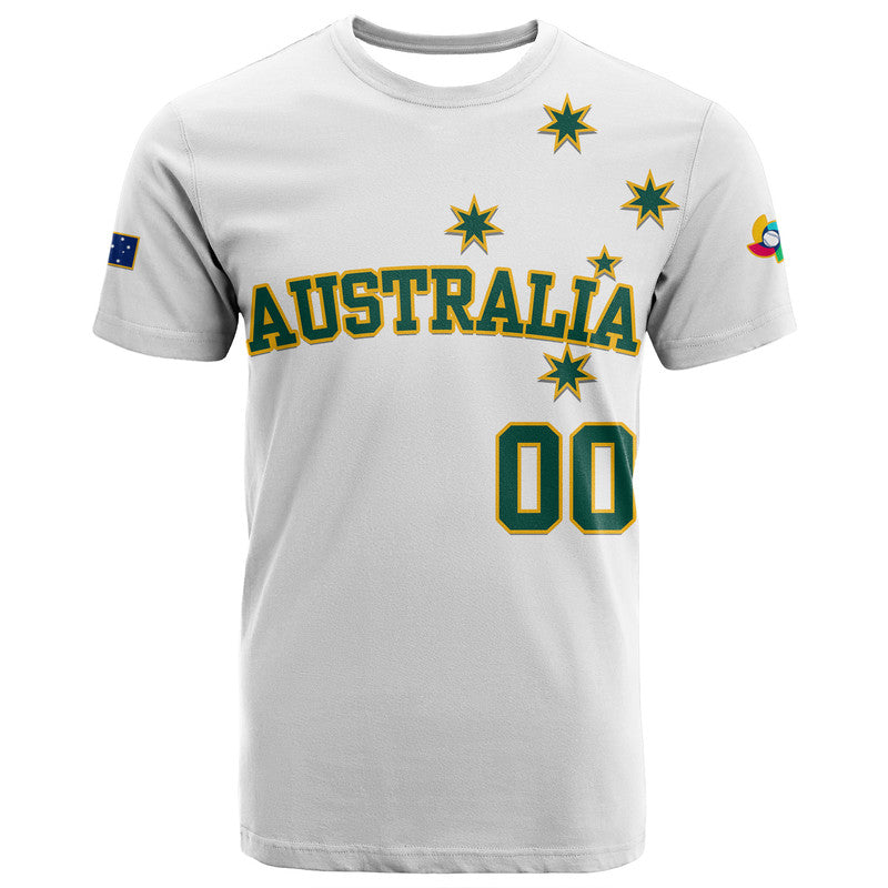 Custom Baseball 2023 Australia Home Kit T Shirt - Wonder Print Shop