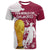 Qatar Football WC 2022 T Shirt The Maroon Flag Style - Wonder Print Shop