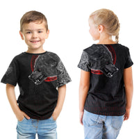 Viking T shirt Kid - Wolf and Blood Moon RLT12 - Wonder Print Shop