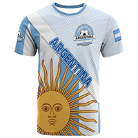 Custom Argentina Sol de Mayo Football T Shirt - Wonder Print Shop
