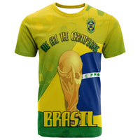 Brasil Football Champions Flag With Soccer BT Shirt - Wonder Print Shop