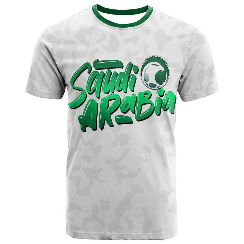 Custom Saudi Arabia Football Qatar 2022 T Shirt - Wonder Print Shop