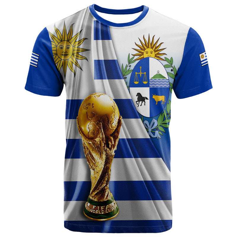 Custom Uruguay Football La Celeste World Cup T Shirt - Wonder Print Shop