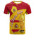 Custom Spain Football Champions T Shirt Spain Flag With Soccer Ball - Wonder Print Shop