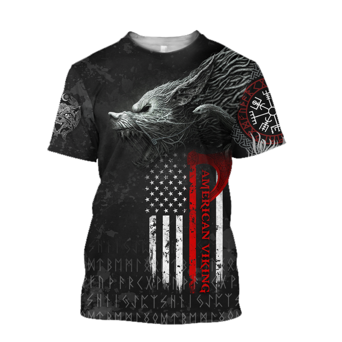 Viking Pullover Hoodie - American Viking Fenrir RLT12 - Wonder Print Shop