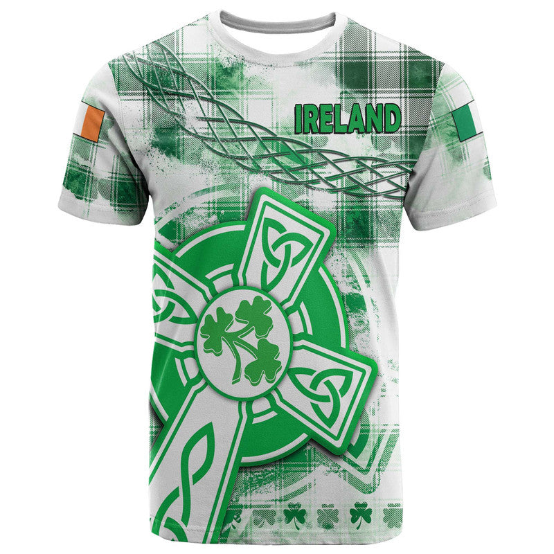 Ireland Cross Cricket Team T Shirt Celtic Irish Green Pattern Unique - Wonder Print Shop