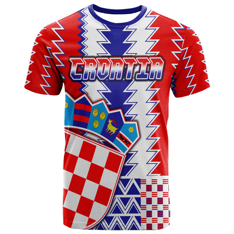 Custom Croatia Football Sport Style T Shirt - Wonder Print Shop