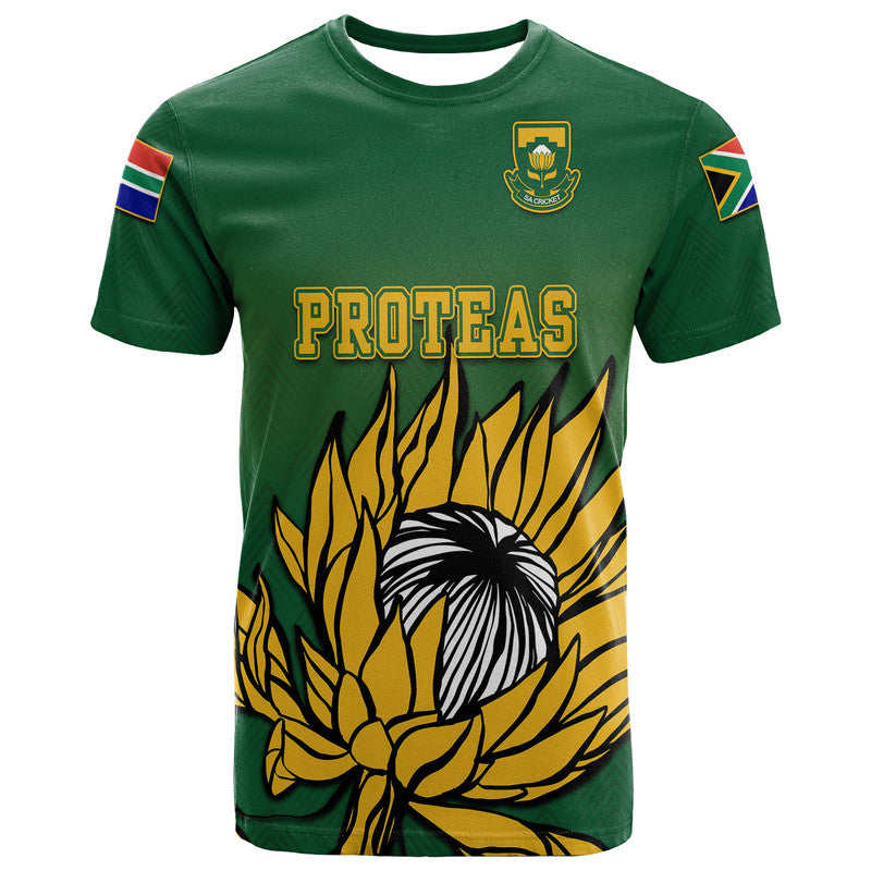 Custom South Africa National Cricket Team T Shirt Proteas Sport Green Style - Wonder Print Shop