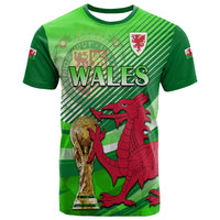 Custom Wales Football Champions Qatar 2022 Sport Style T Shirt Green - Wonder Print Shop