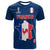 Custom France Football 2022 With Flag Map T Shirt - Wonder Print Shop