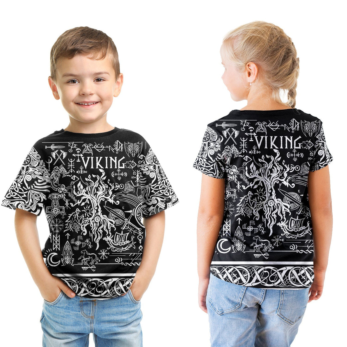 Viking T shirt Kid - Symbol RLT12 - Wonder Print Shop