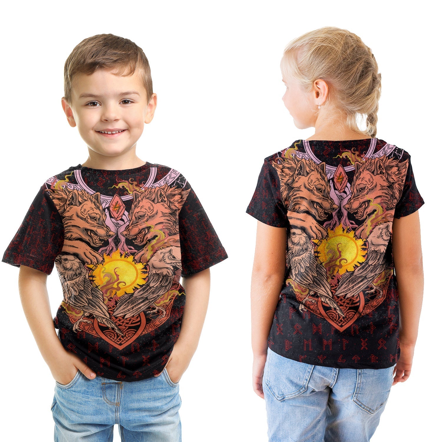 Viking T shirt Kid - Sowilu Rune RLT12 - Wonder Print Shop