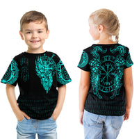 Viking Clothing Viking Compass Vegvisir Tattoo Cyan Version T Shirt RLT12 - Wonder Print Shop
