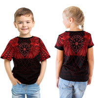 Viking Clothing Viking Odin's Celtic Two Ravens Red Version T Shirt RLT12 - Wonder Print Shop