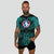 Viking Greenland T Shirt Valknut of Odin Cyan RLT12 - Wonder Print Shop