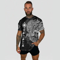 Viking Viking Warrior Valhalla T Shirt Style Vegvisir RLT12 - Wonder Print Shop