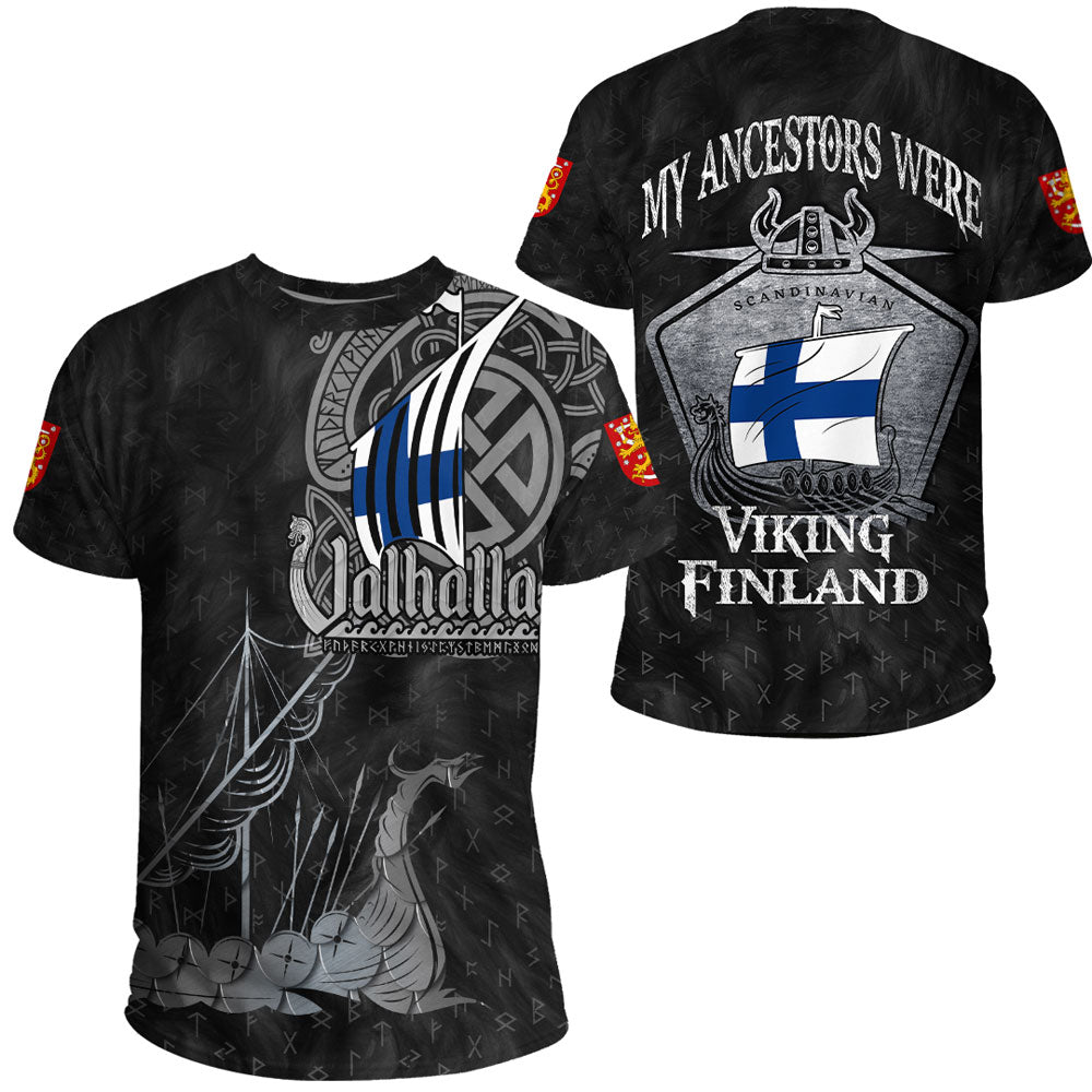 Viking Clothing Viking Finland Drakkar T Shirt RLT12 - Wonder Print Shop