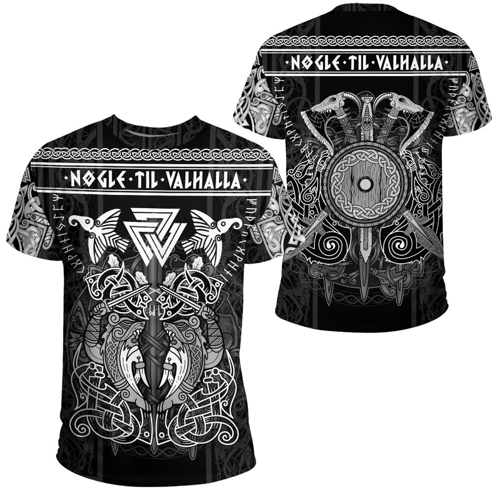 Viking Clothing Viking Valknut Valhalla Celtic T Shirt RLT12 - Wonder Print Shop