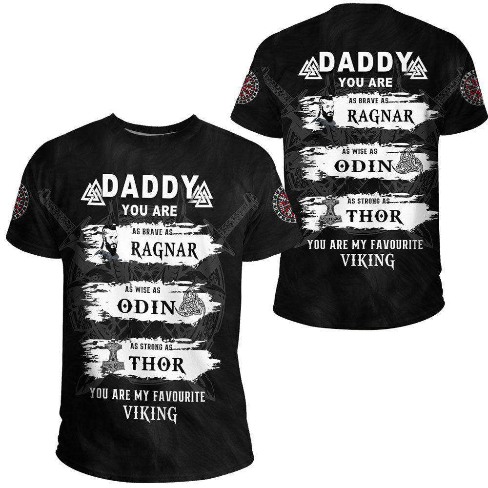 Viking Clothing Viking Daddy T Shirt RLT12 - Wonder Print Shop