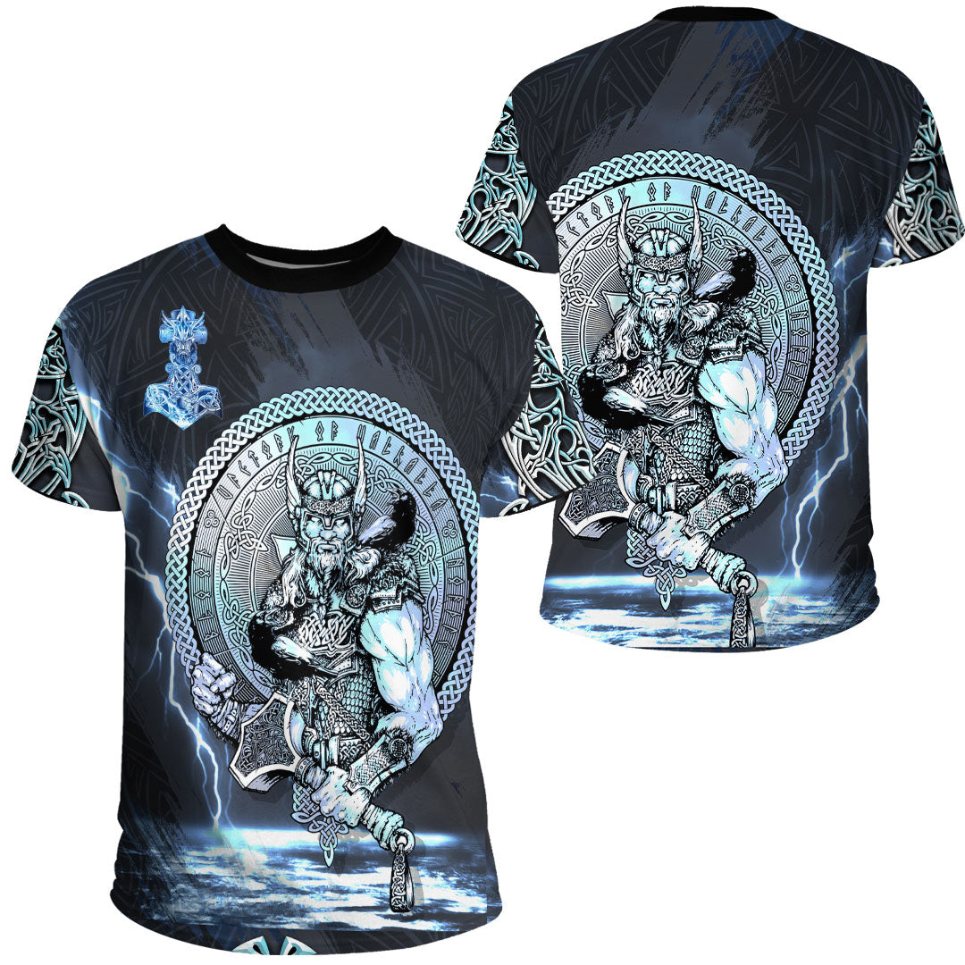 Viking Clothing Viking Thor Norse God of Thunder T Shirt RLT12 - Wonder Print Shop