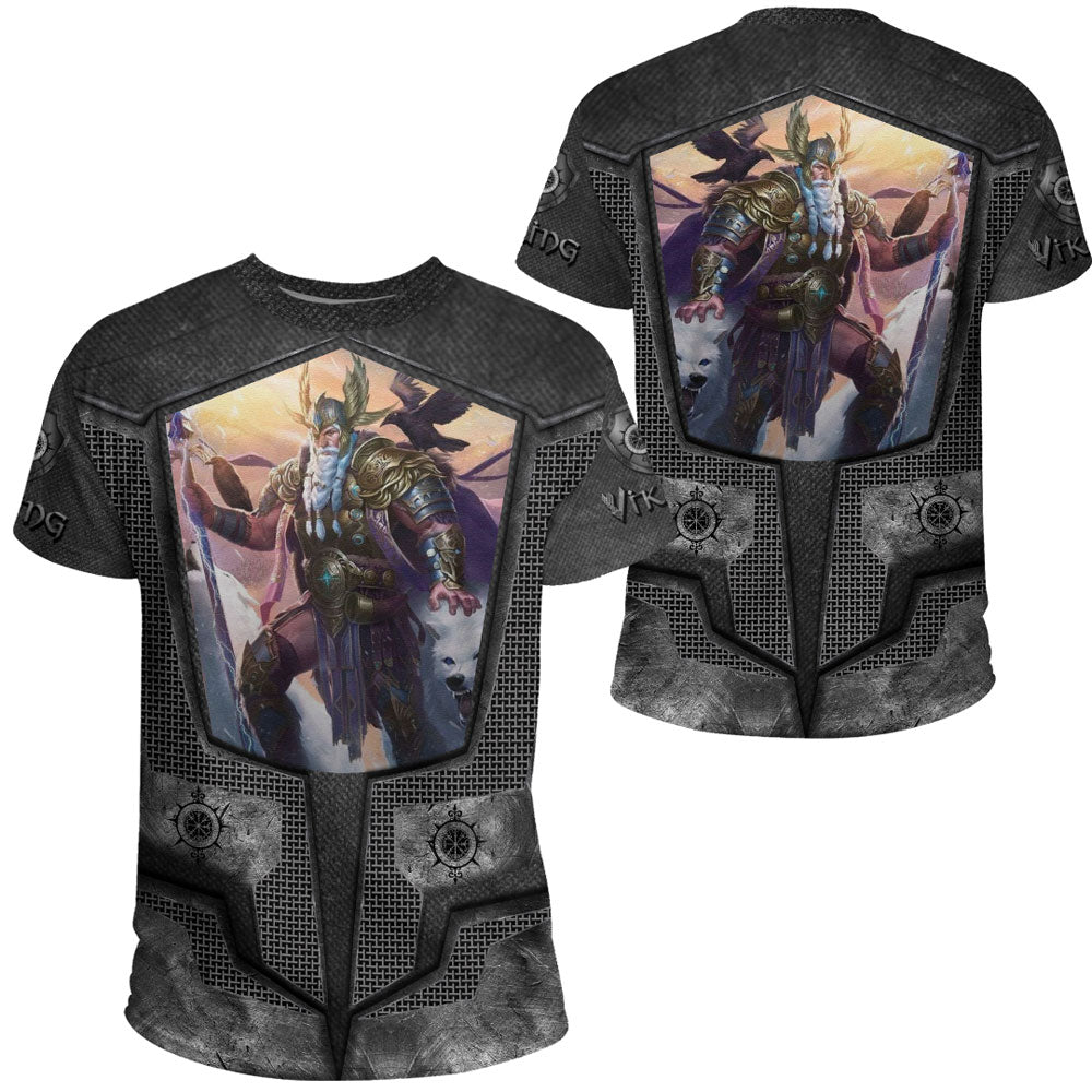 Viking Clothing Armor 3D Style Viking Odin Viking T Shirt RLT12 - Wonder Print Shop