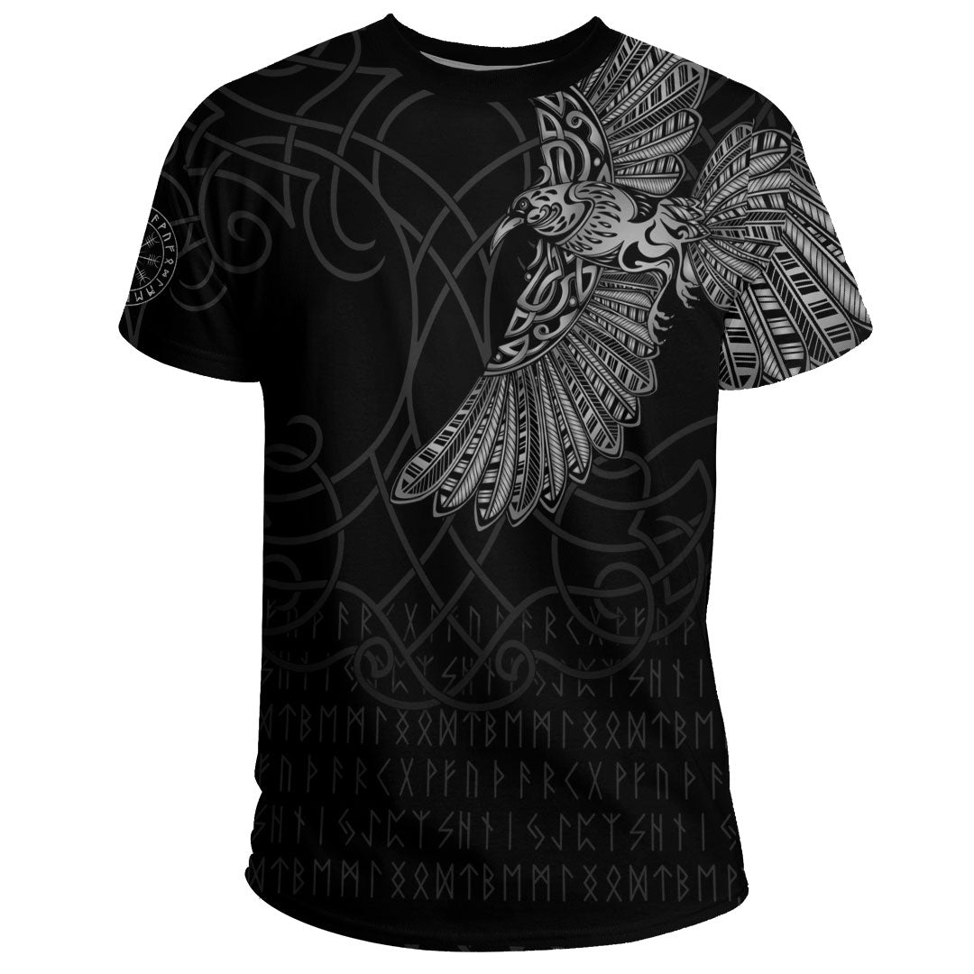 Viking Clothing Viking Odins Raven Tattoo T Shirt RLT12 - Wonder Print Shop