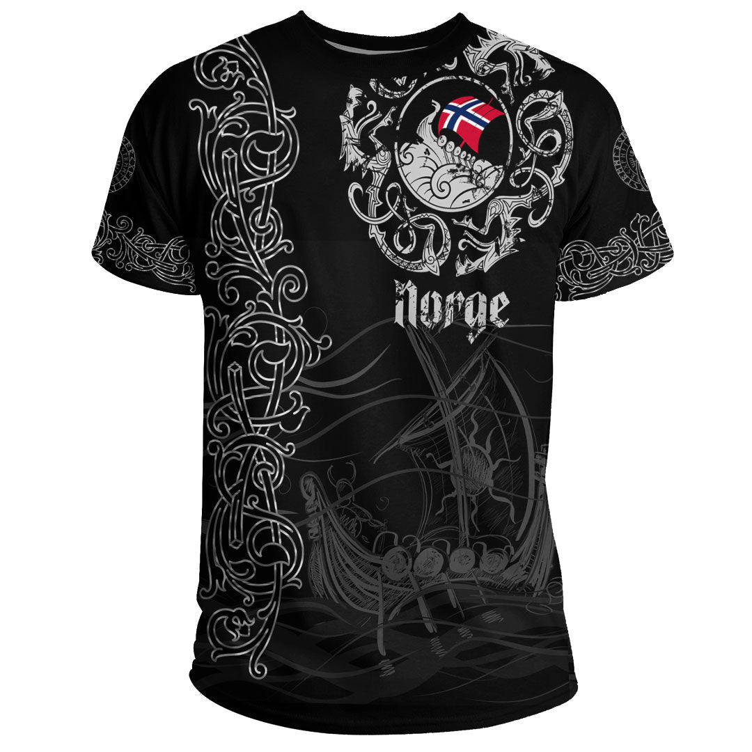 Viking Clothing Viking Drakkar Warship Norway T Shirt RLT12 - Wonder Print Shop