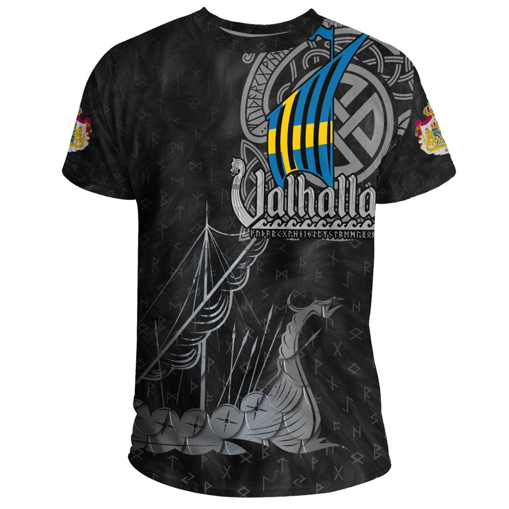 Viking Clothing Viking Sweden Drakkar T Shirt RLT12 - Wonder Print Shop