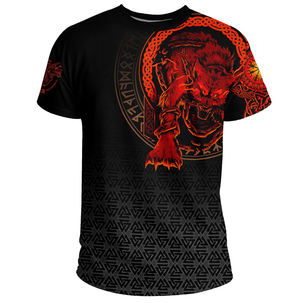 Viking Clothing Viking Fenrir Norse 3D T Shirt RLT12 - Wonder Print Shop