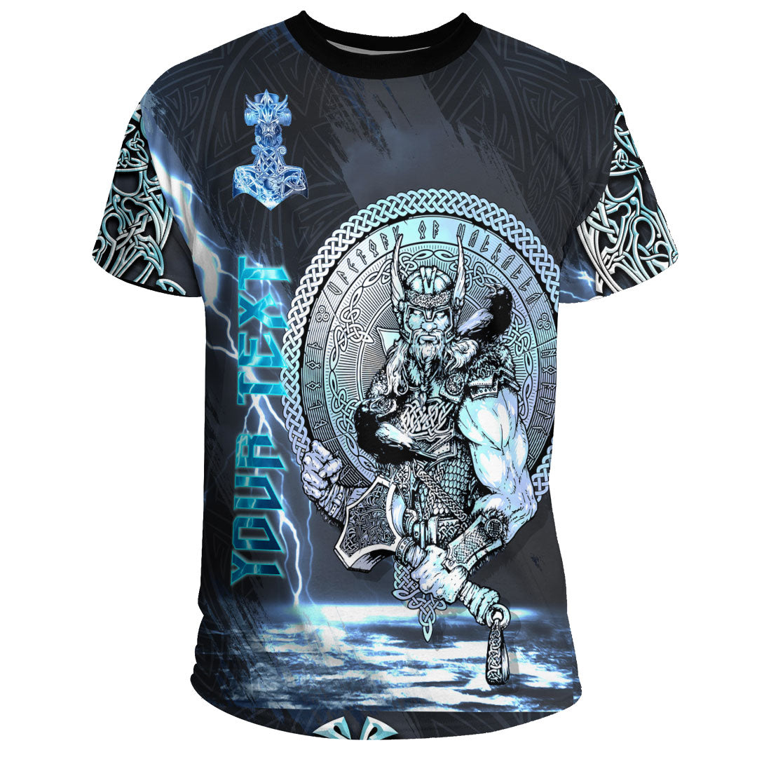 Custom Viking Clothing Viking Thor Norse God of Thunder T Shirt RLT12 - Wonder Print Shop