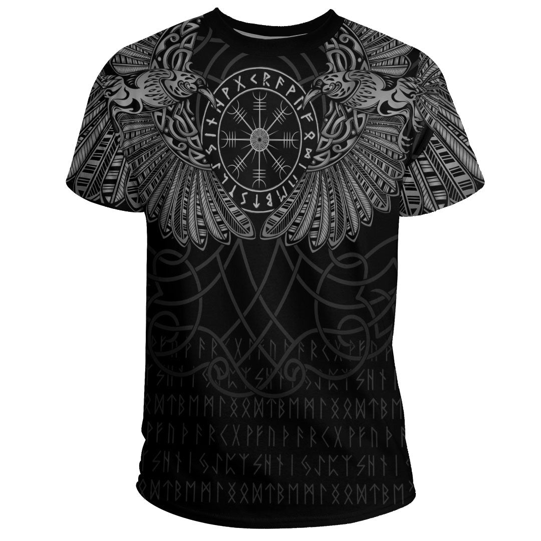 Viking Clothing Viking Odin's Celtic Two Ravens Special Version T Shirt RLT12 - Wonder Print Shop