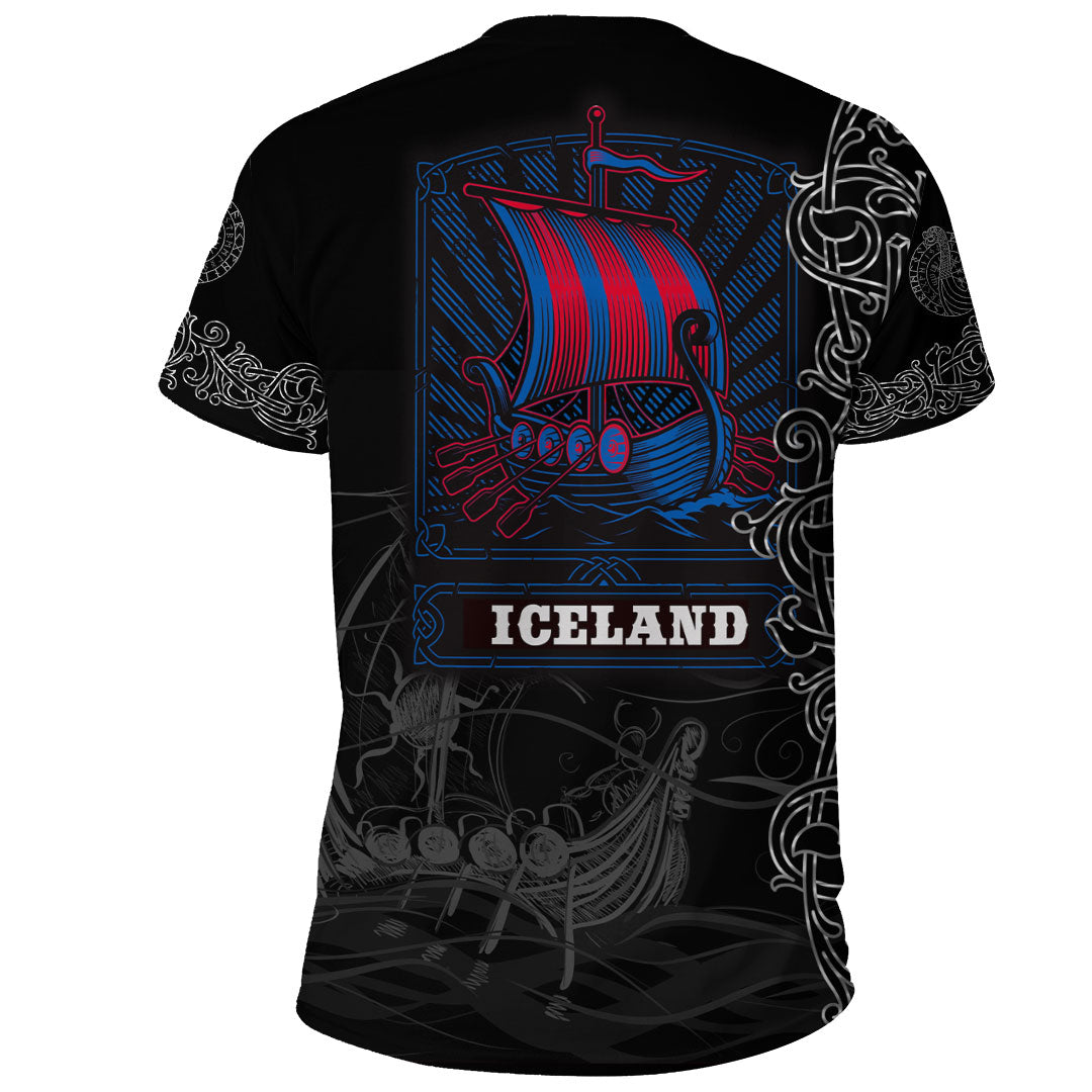 Viking Clothing Viking Drakkar Iceland Warship T Shirt RLT12 - Wonder Print Shop