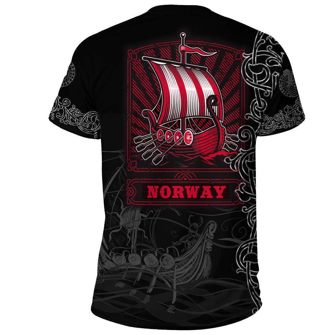 Viking Clothing Viking Drakkar Warship Norway T Shirt RLT12 - Wonder Print Shop