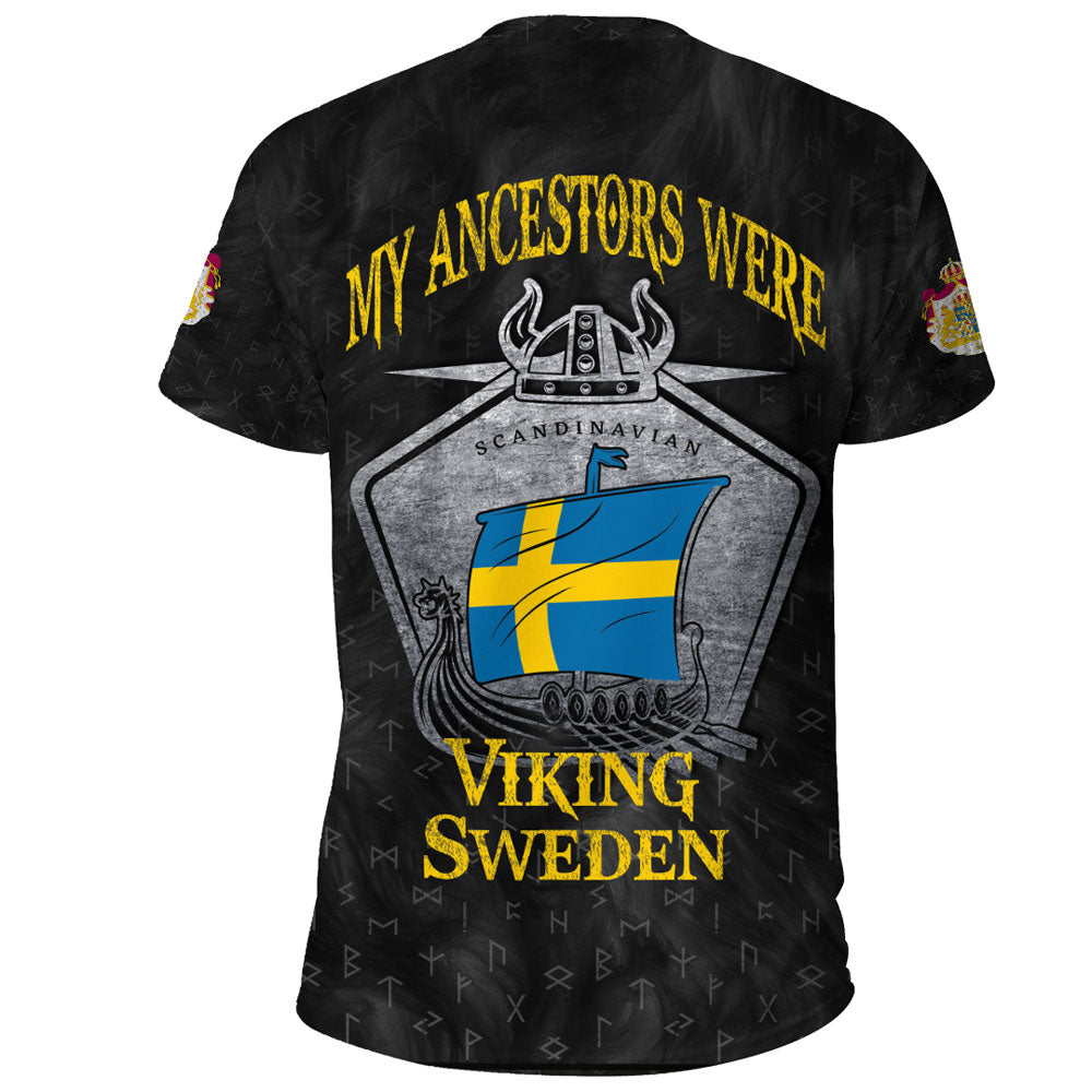 Viking Clothing Viking Sweden Drakkar T Shirt RLT12 - Wonder Print Shop