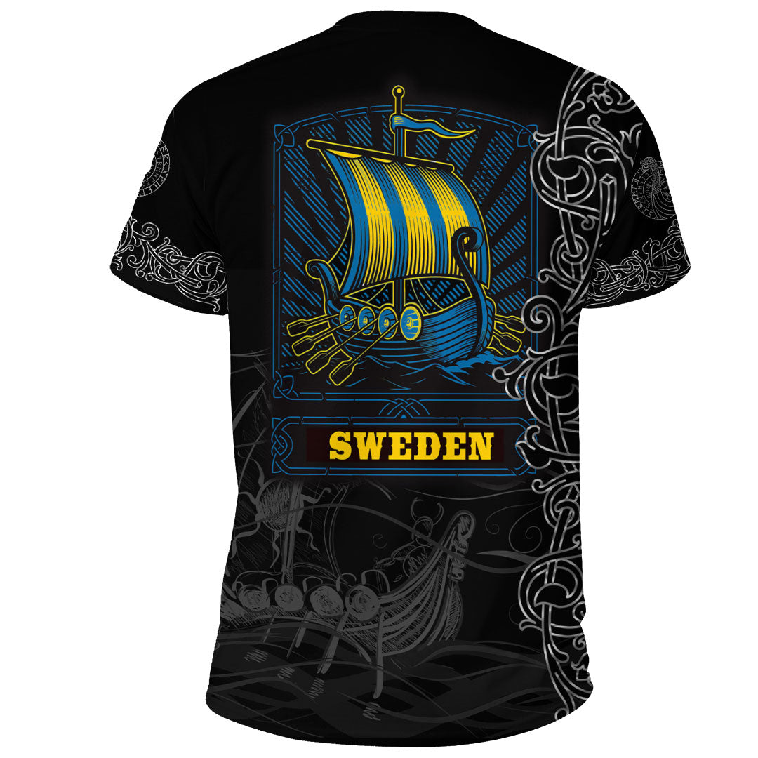 Viking Clothing Viking Drakkar Sweden Warship T Shirt RLT12 - Wonder Print Shop