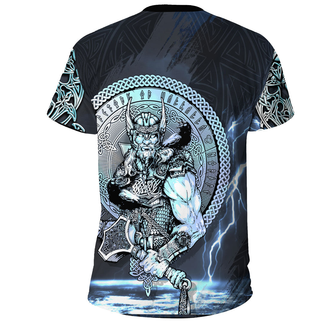 Viking Clothing Viking Thor Norse God of Thunder T Shirt RLT12 - Wonder Print Shop