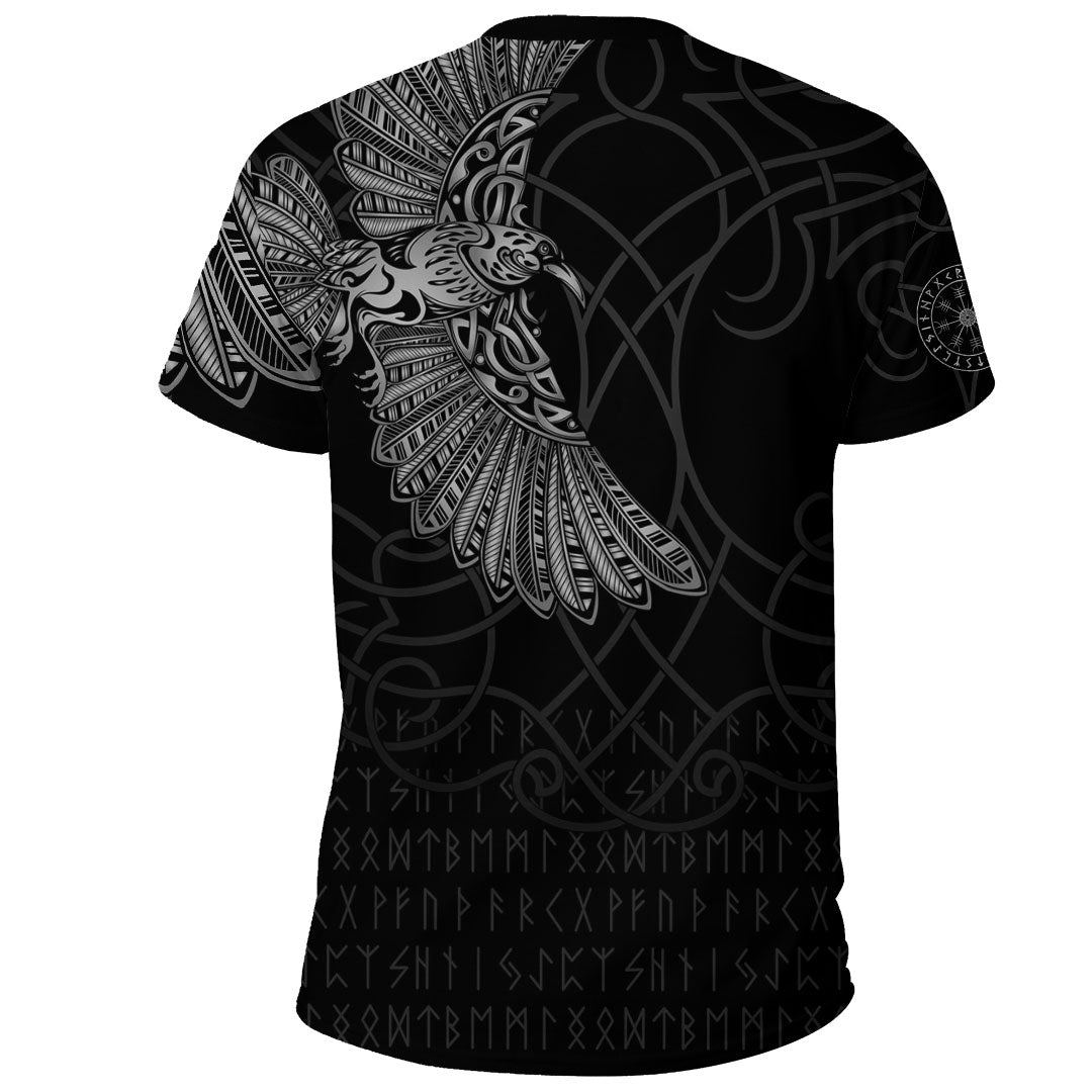 Viking Clothing Viking Odins Raven Tattoo T Shirt RLT12 - Wonder Print Shop