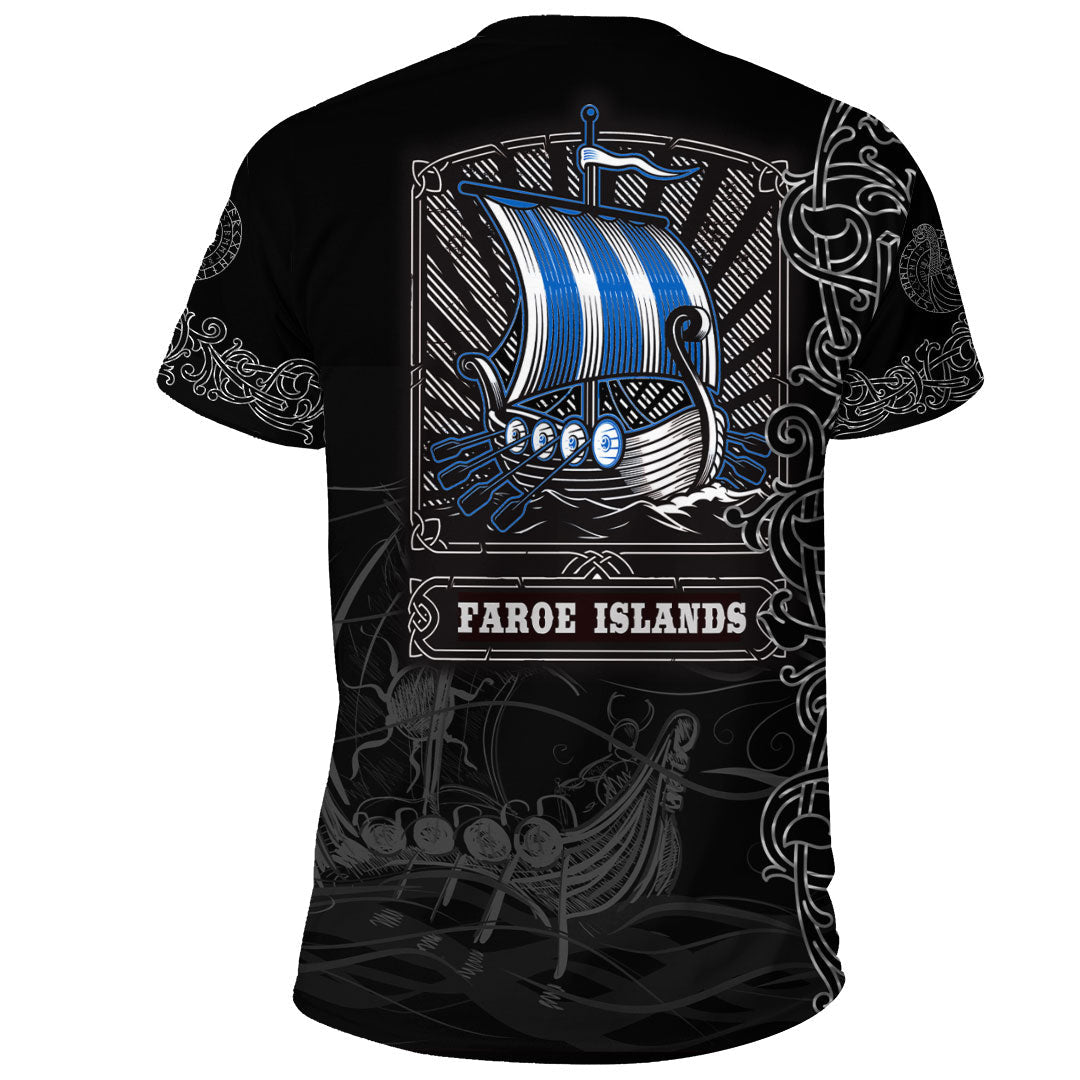 Viking Clothing Viking Drakkar Faroe Islands Warship T Shirt RLT12 - Wonder Print Shop