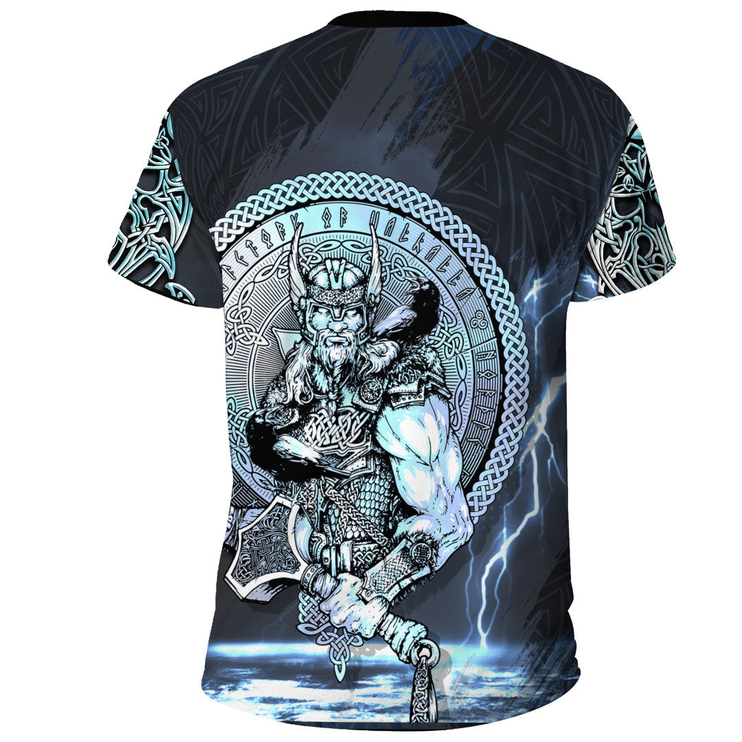 Custom Viking Clothing Viking Thor Norse God of Thunder T Shirt RLT12 - Wonder Print Shop