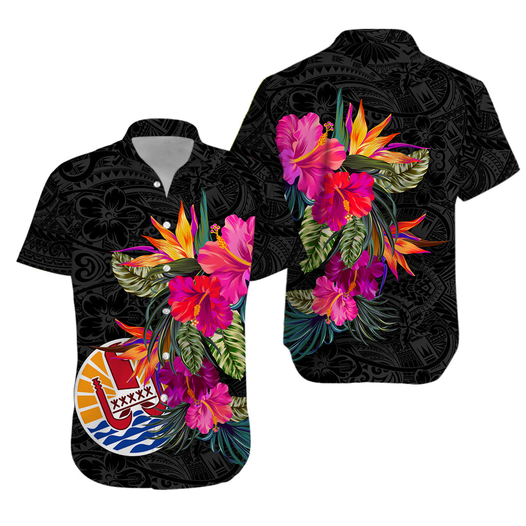 Tahiti Hibiscus Polynesian Tribal Matching Hawaiian Shirt And Dress LT12 - Wonder Print Shop