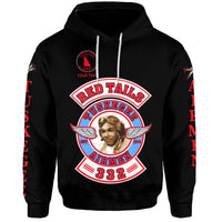 Custom Tuskegee Airmen Motorcycle Club Hoodie TAMC Red Tails Original Style Black LT8 - Wonder Print Shop